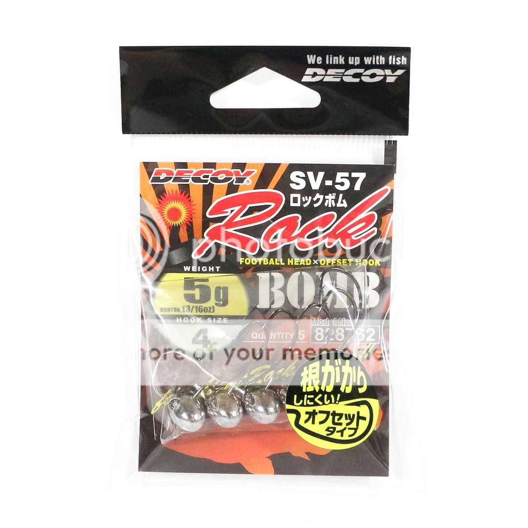 [Decoy] SV57 Jig Head Rock Bomb Size 4 , 3/16 oz 8762 4989540828762